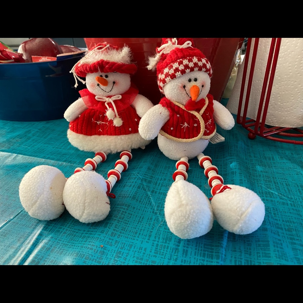 2 cute snowmen. Make me an offer.